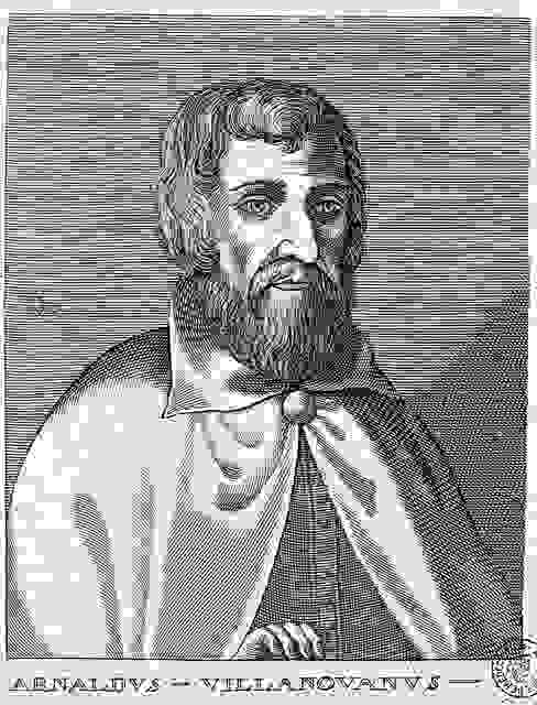 Arnaldus de Villa Nova 是十三世紀的義大利醫師，同時也被認為是一位煉金術師（Source: Unknown derivative work by JPS68 / Public domain / via Wikimedia Commons）