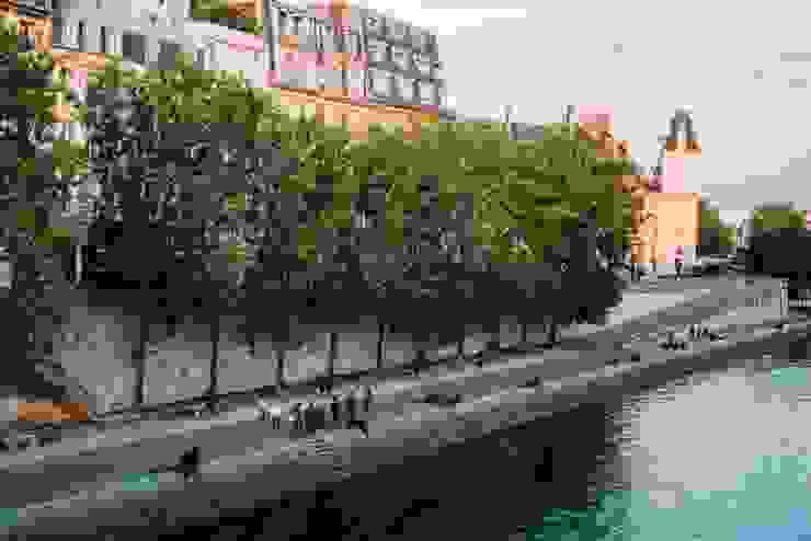 巴黎塞納河旁的行人徒步區。（圖片來源：pexels）
