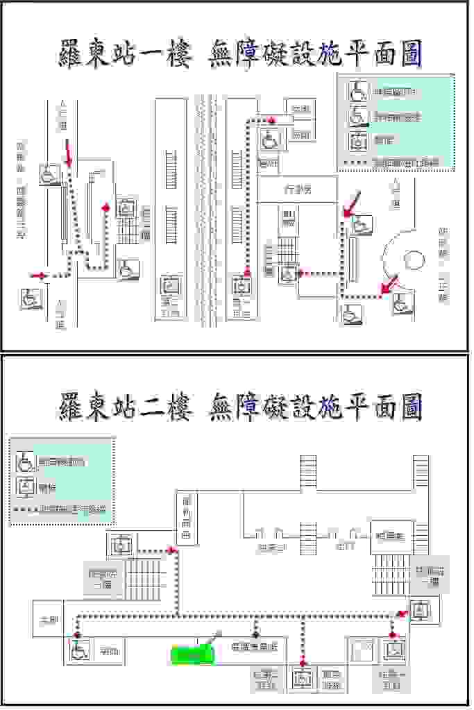 羅東車站平面圖 (圖片來源：臺鐵公司)