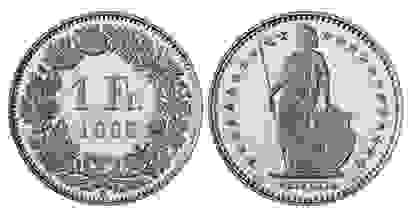 1瑞士法郎，折合36.7新台幣