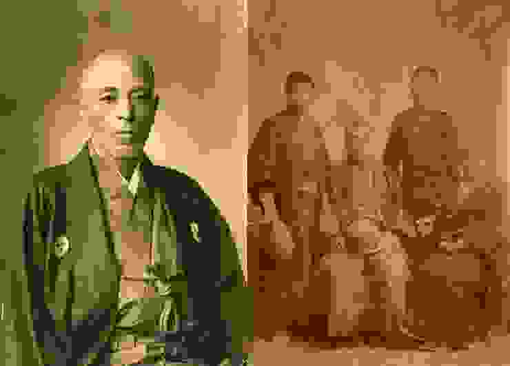 左：拍照年份不明｜右：明治30年（1897），齋藤一53歲