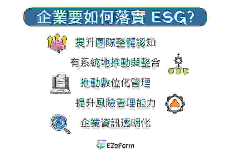 《EZoForm 電子表單》企業要如何落實 ESG？