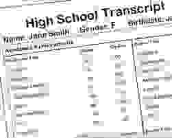 高中成績單 (圖片引自https://reurl.cc/RykKX9)