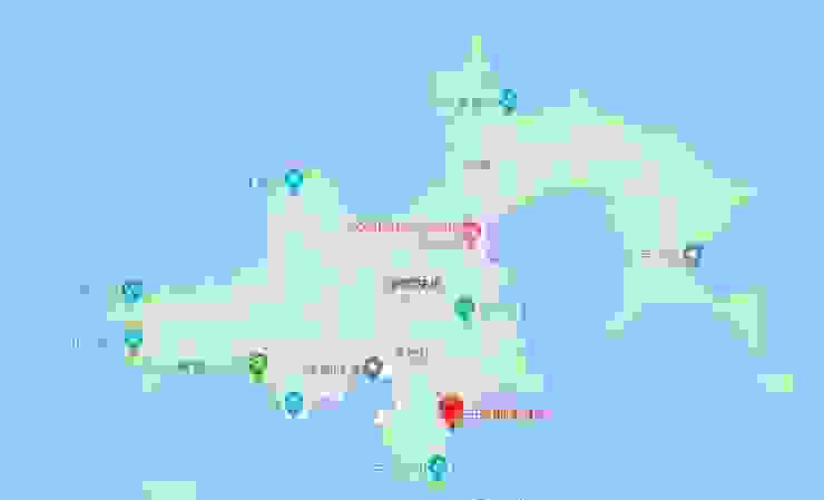 位於座間味島上的古座間味海岸 │ 拍攝自google地圖