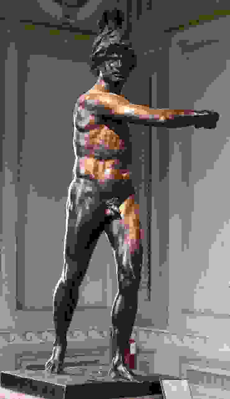 名為《Mars Gradivus》的青銅作品，戰神的軀體扭轉形態栩栩如生，據說米開朗基羅也從中師法其精神(圖片來源：美術館官網)