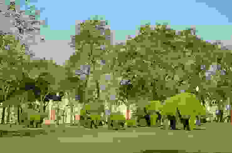 邦芭茵夏宮的大象綠意