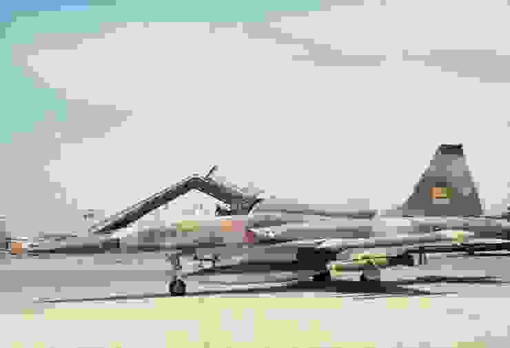 移交南越的F-5C戰機，進氣口後方為南越空軍軍徽；垂直尾翼繪有南越國旗。(Photo by manhhai on Flickr)