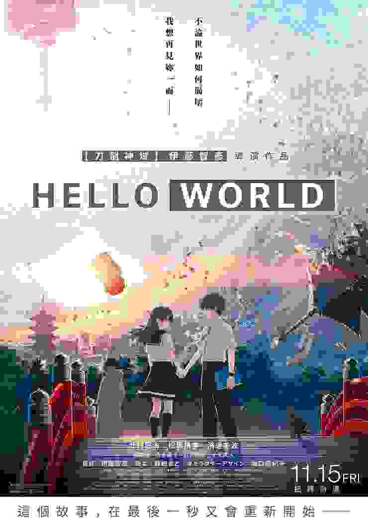 日本動畫電影《Hello World》的海報