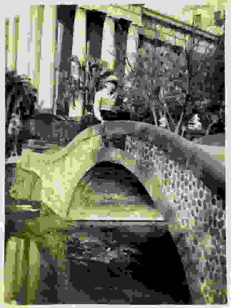 新公園石拱橋的昨日。1953/02/23。