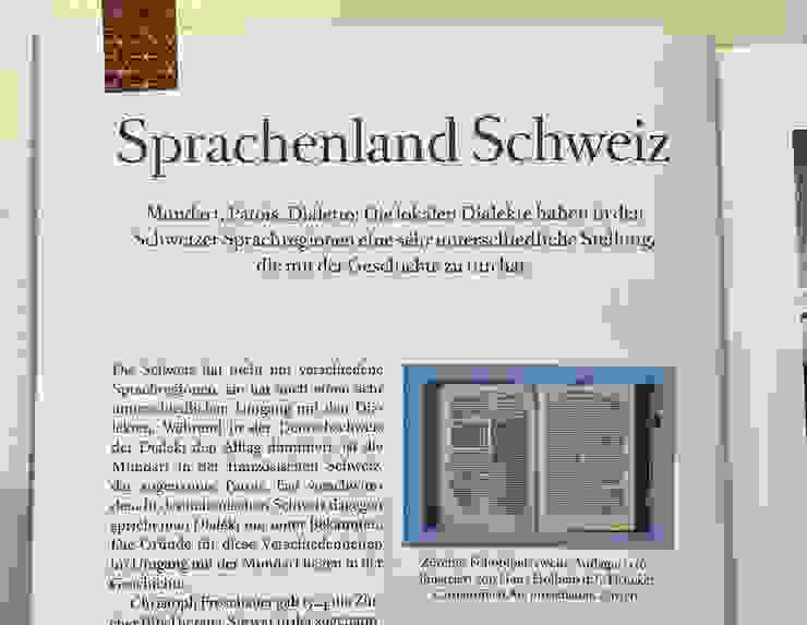 瑞士國家博物館語言展覽手冊翻拍
