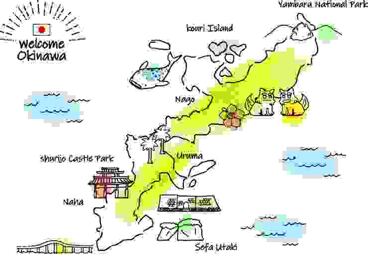 資料來源：FUN!JAPAN；沖繩本島區域圖