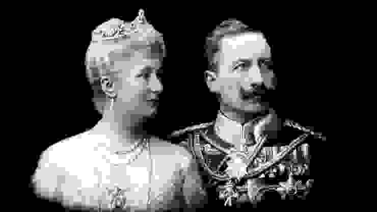德皇威廉二世與妻子唐娜