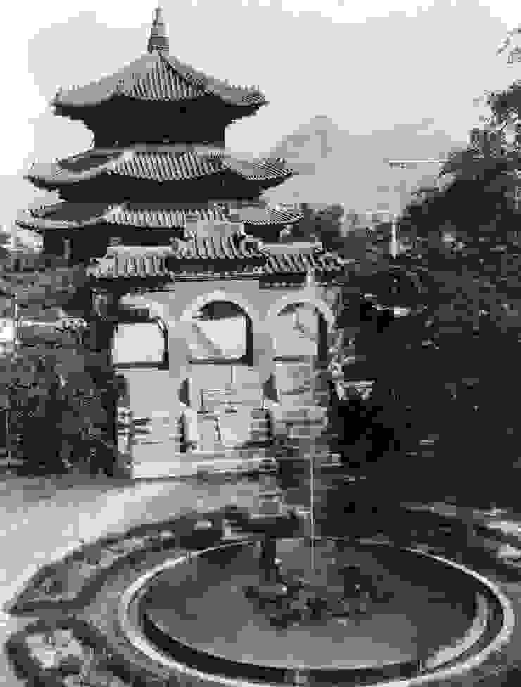 維基百科上的圜丘壇舊照可見三門前有水池