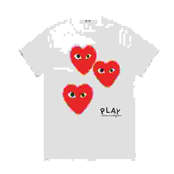 Jual Comme des Garcons Play 2020 3 Hearts T-shirt - Jakarta Barat - Kray  Friday | Tokopedia