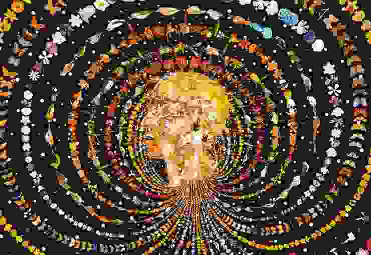 Breathing Head (2002) by Fred Tomaselli.