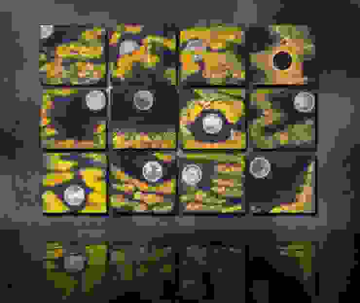 《夜懸明鏡青天上》繪畫裝置透過李白的十二個月呈現液態社會的流動性，有拍照打卡的互動設計。