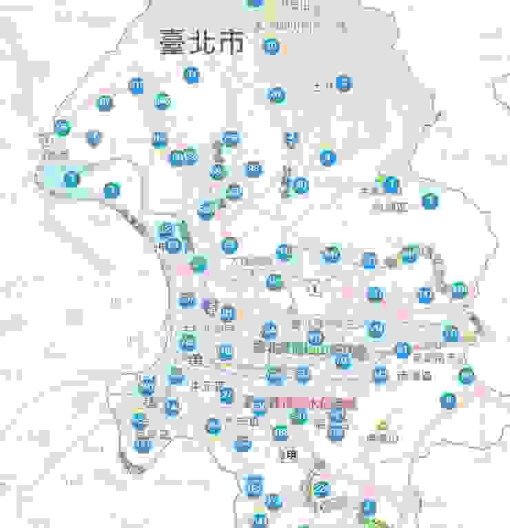 台北市防空洞地圖