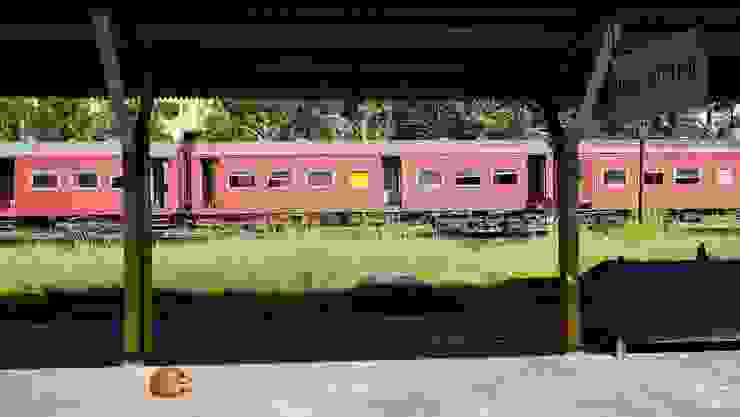 老舊的車廂就是斯里蘭卡的通勤列車