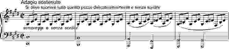貝多芬《C♯小調第14號鋼琴奏鳴曲》，作品27之2　第一樂章