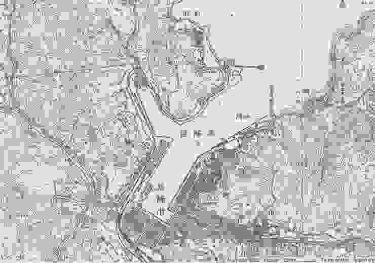 繪製於1920年代的日治二萬五千分之一地形圖已見臨港線大致樣貌