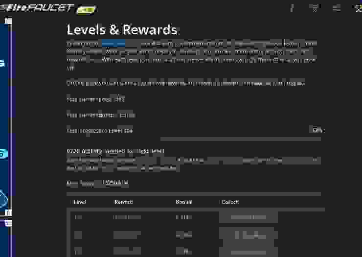 圖9. Level & Rewards 