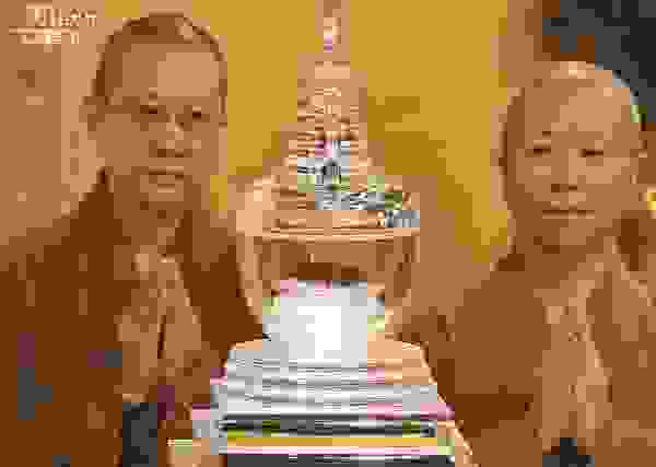 佛教聖物釋迦牟尼佛舍利在港展出。（黃仲民攝）