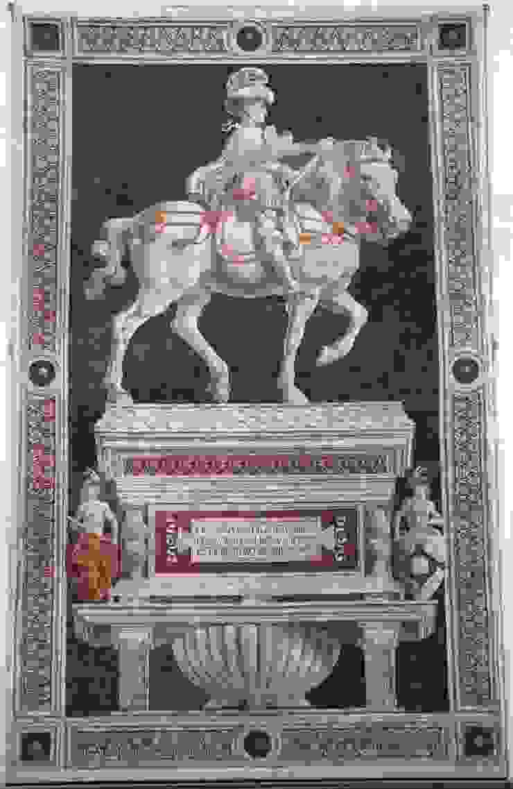 圖二十：1455-56, The Equestrian Monument for Niccolò da Tolentino, fresco, 833 x 512 cm, Duomo di Firenze
