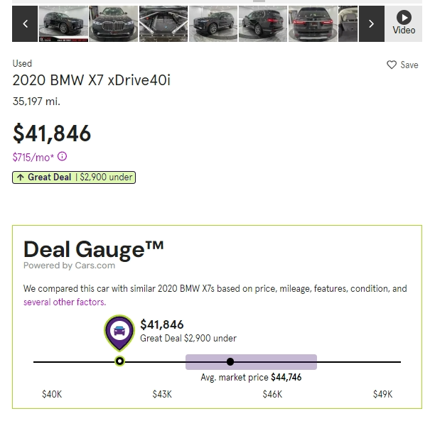 2020 BMW X7價格偏低的原因