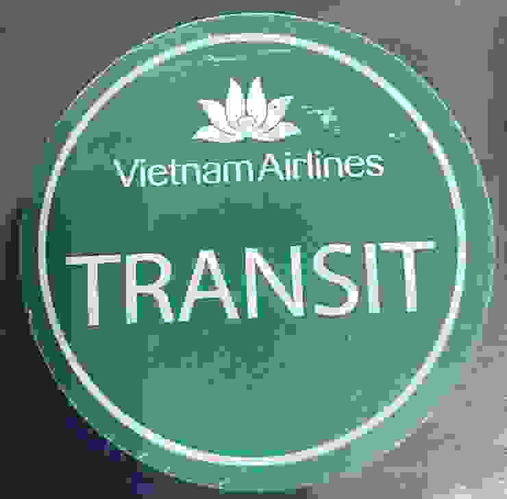 越南航空的轉機貼紙
