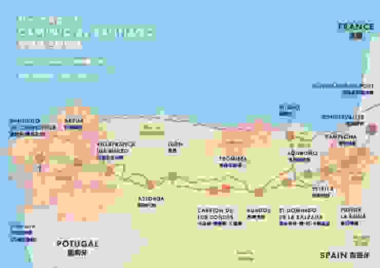 法蘭西之路地圖