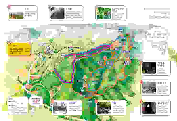 拒文岳步道手冊，下載自濟州世界自然遺產中心。