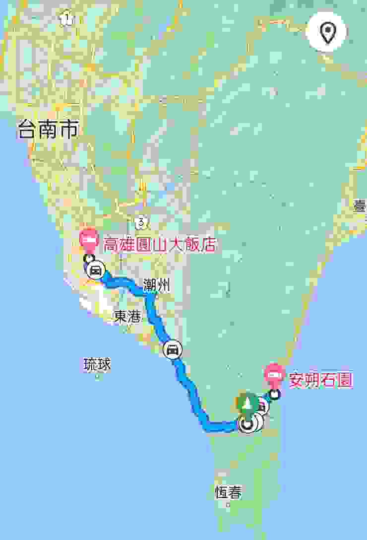 D4路徑，橫跨台灣尾巴
