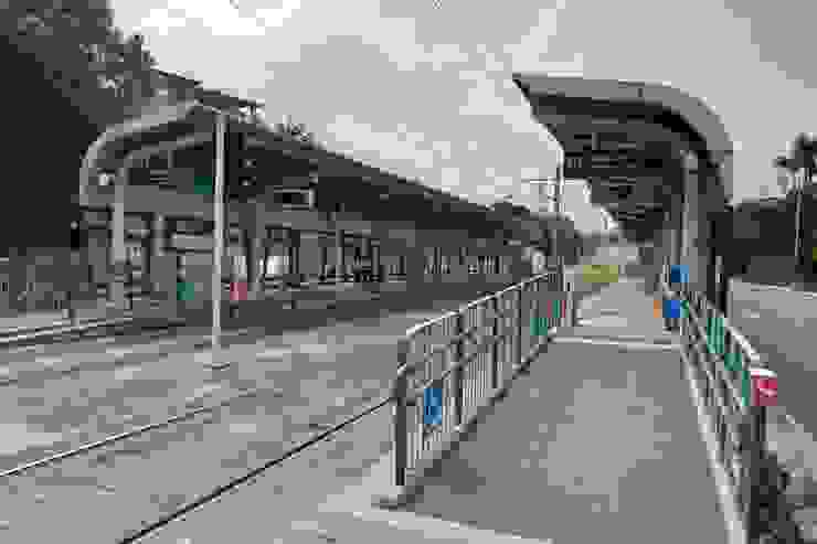 安坑輕軌台北小城站，就在社區門口