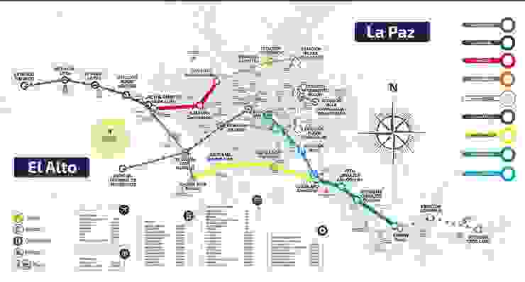 2024 拉巴斯纜車路線圖