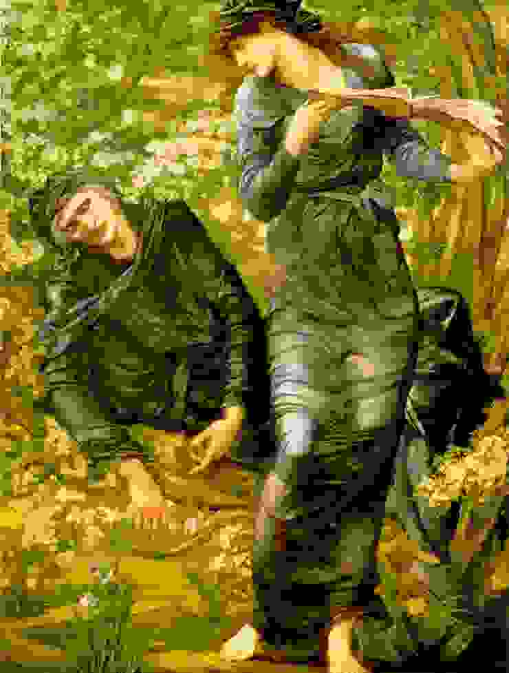 梅林法師難逃美人計。

https://commons.wikimedia.org/wiki/File:The_Beguiling_of_Merlin_by_Edward_Burne-Jones.jpg