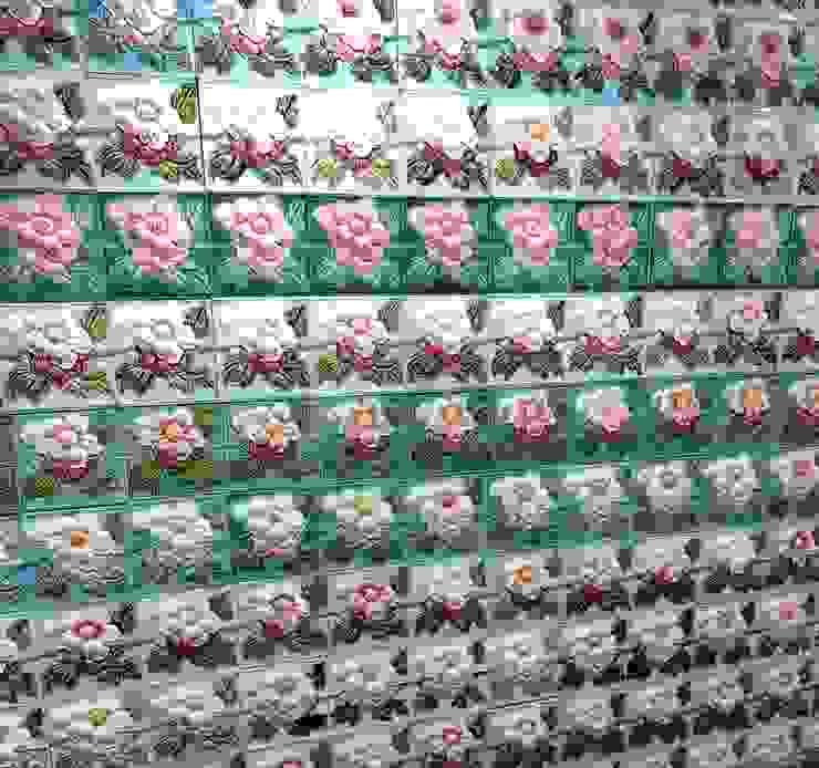 花磚牆 - 作者攝於台灣花磚台南推廣店 （ 2020 年 6 月）