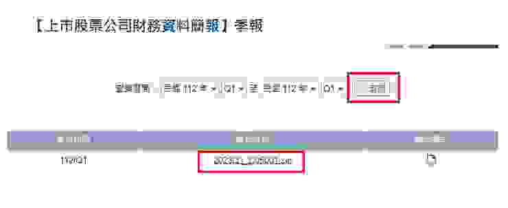 進入網頁後，選擇查詢區間並下載壓縮檔 Source: 台灣證交所
