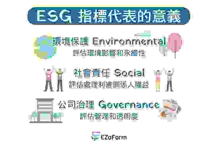 《EZoForm 電子表單》ESG 指標代表的意義