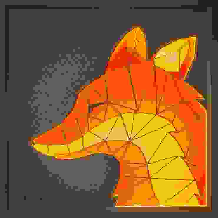 【狐】 立體紙雕氣氛燈 