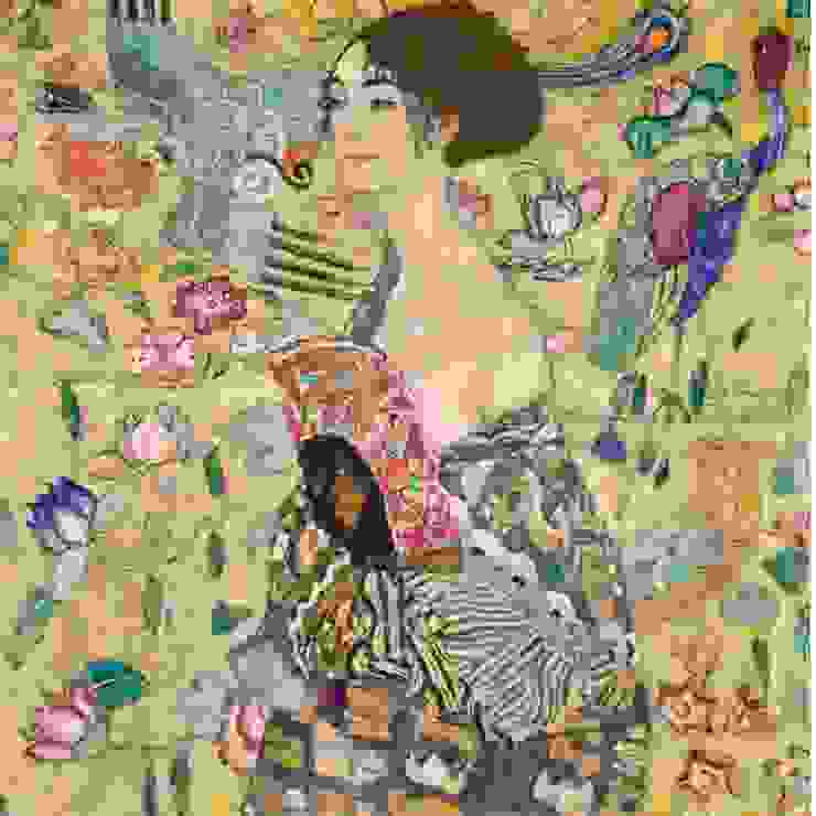 克林姆(Gustav Klimt)持扇的女人