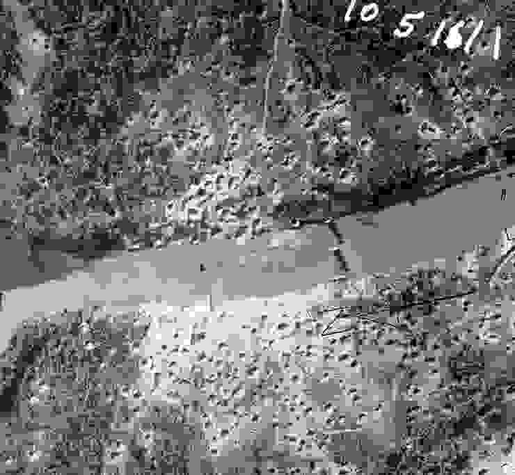 寮國境內一處遭到美軍轟炸的河流淺灘處。