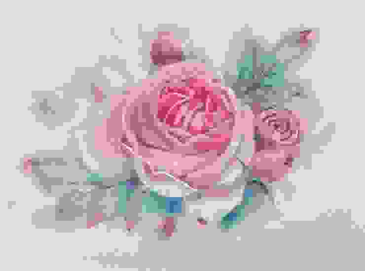 這張玫瑰花我沒有過多的渲染，反而有種脫俗夢幻的朦朧美感，你覺得呢？（圖 by Vina)