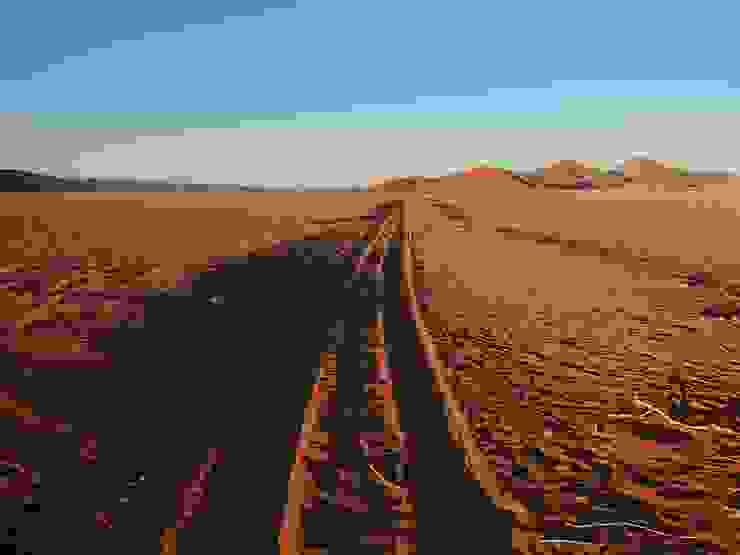 黃昏的沙漠景象
