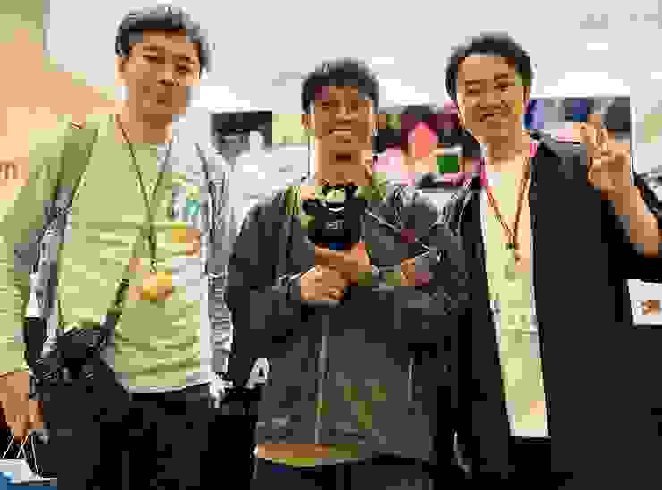 （左至右）3位大師合影。豆香洞後藤先生、豆波波仲村先生、Bespoke Coffee畠山先生