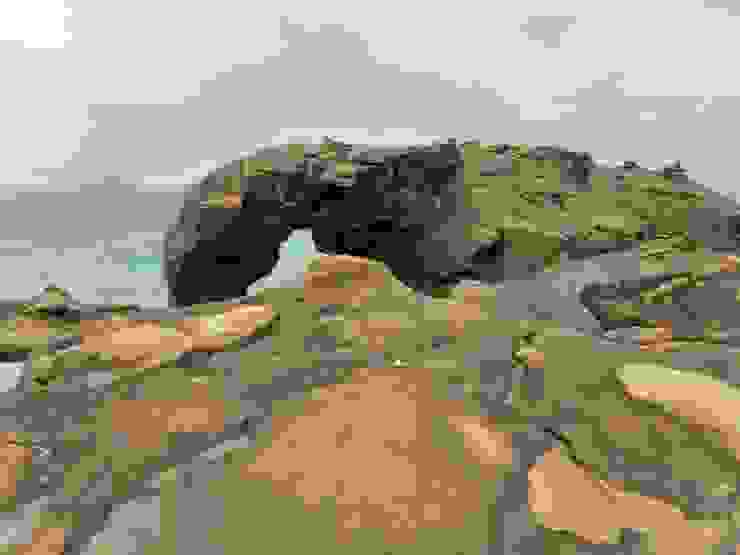 這是我拍的象鼻岩照片!遠方是基隆嶼!