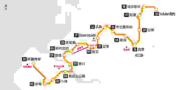 沖繩-單軌列車路線圖