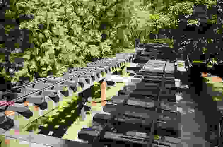 運材鐵道溫泉線延伸至林田山的遺構，有重新翻修過，但也是我小時候第一次造訪林田山時，印象最深刻的景象。並且好奇：這些鐵軌究竟通往哪裡？