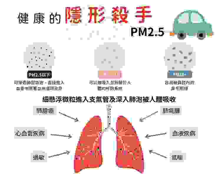 PM2.5 引發肺部疾病