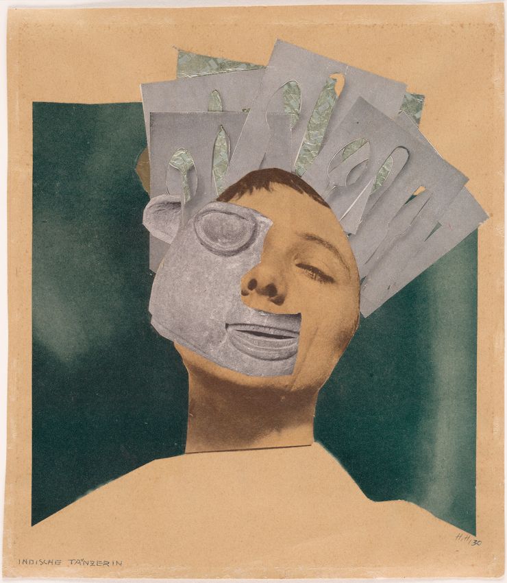 Hannah Höch，《Indian Dancer: From an Ethnographic Museum》，1930。｜圖片來源：MoMA