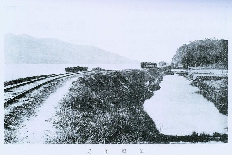 淡水線在成為台北的幹線之前曾經是有十足鄉間風情的鐵道（圖片來源：《臺灣鐵道旅行案內》(1916)）